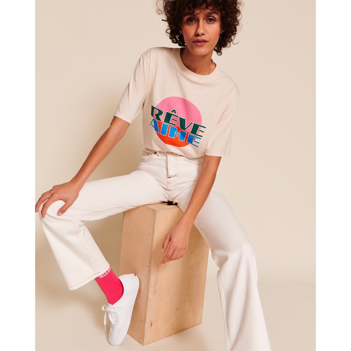 Les chaussettes L'amour est déclaré - rose