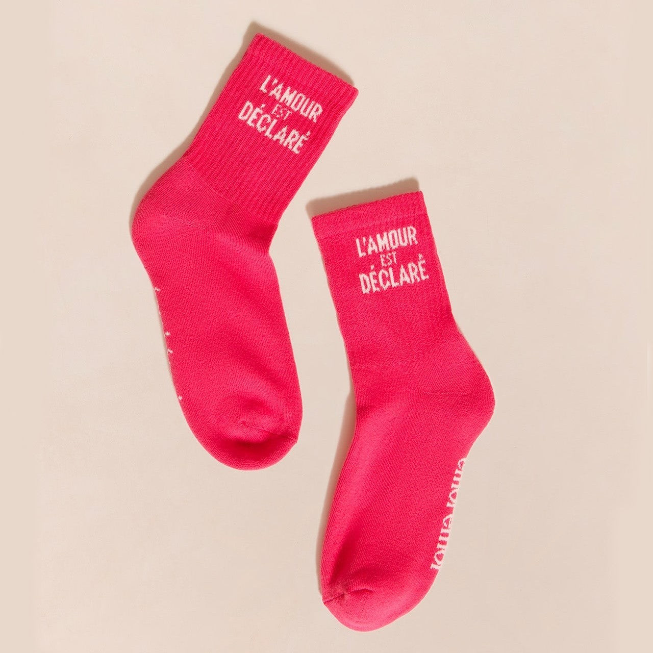 Les chaussettes L'amour est déclaré - rose