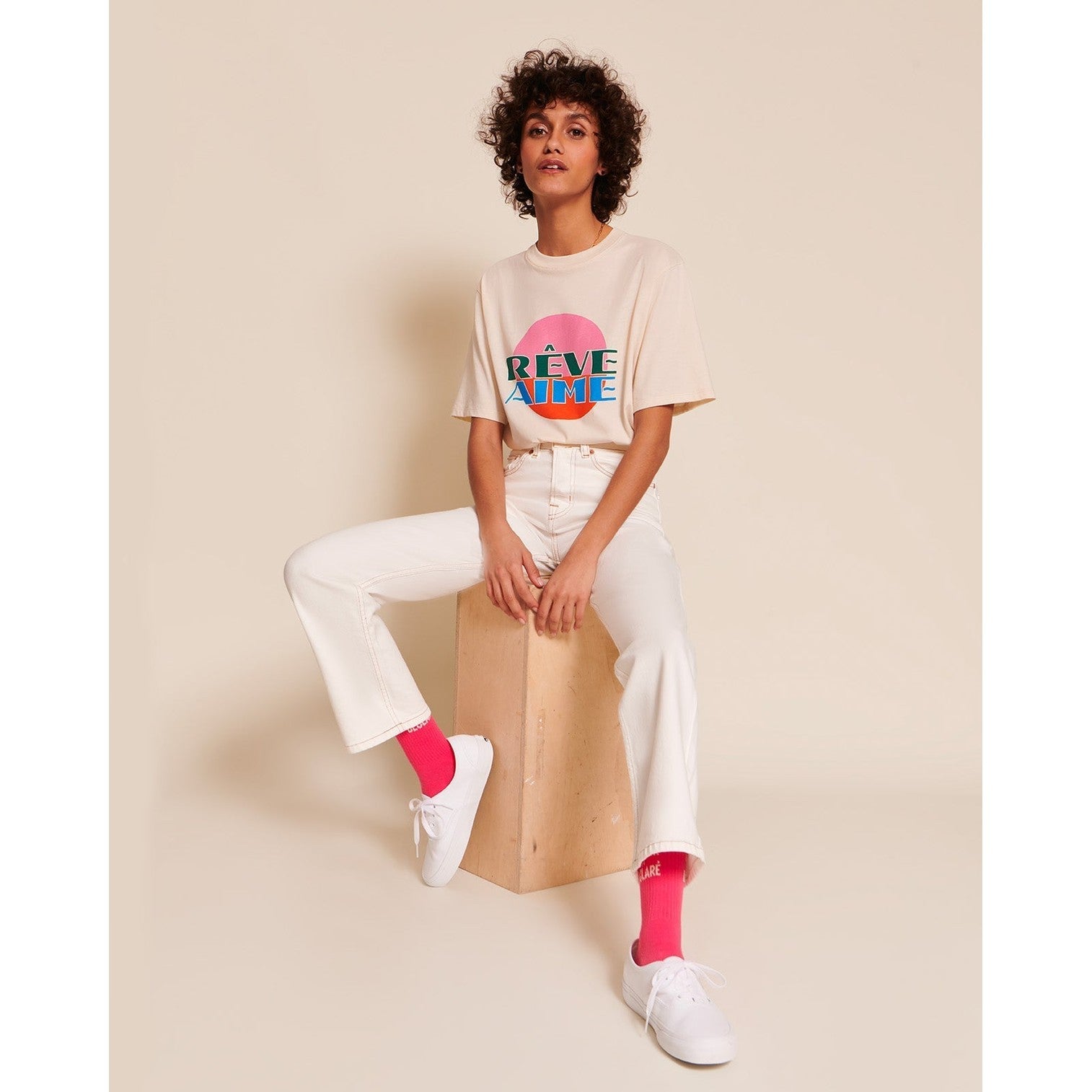 Les chaussettes L'amour est déclaré - rose