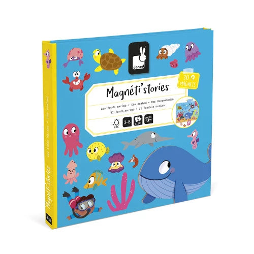 JANOD Magnéti'stories Les Fonds Marins magnetic storybook for ages 3-8