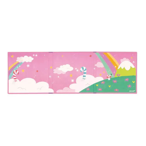 JANOD pink magnetic board detail with rainbow and candy cane