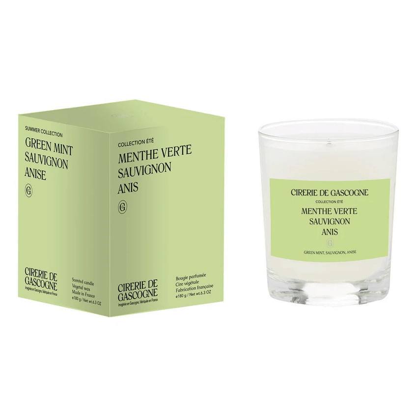 Menthe verte-Sauvignon- Anis- Bougie 180 gr