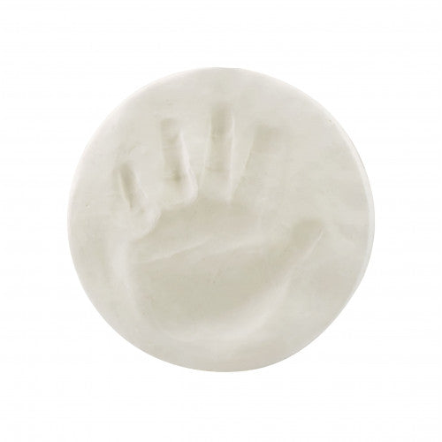 Baby handprint clay mold with finger and palm relief details