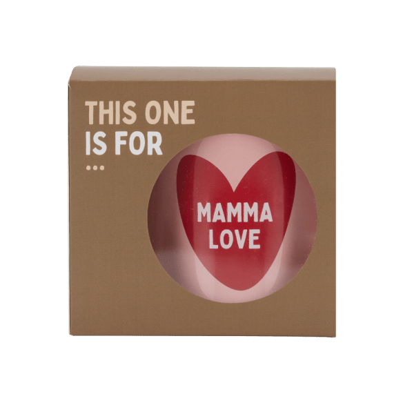 Mug en céramique Mamma Love avec petit cœur rouge