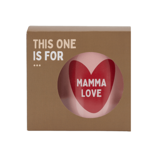 Mug en céramique Mamma Love avec petit cœur rouge