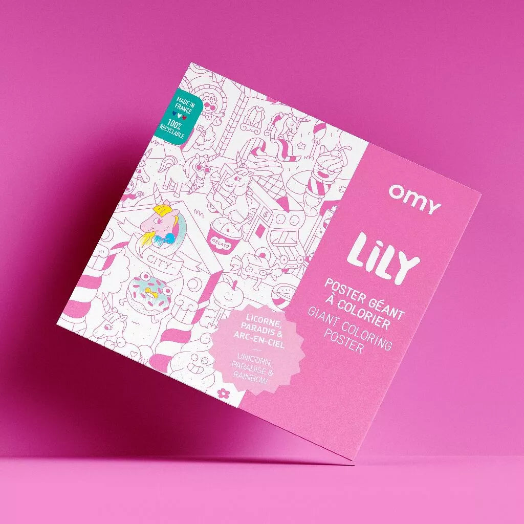 OMY - Poster géant à colorier Lily