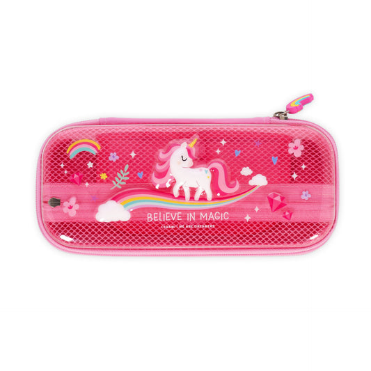 Trousse Transparente Rigide Licorne - WonderWow