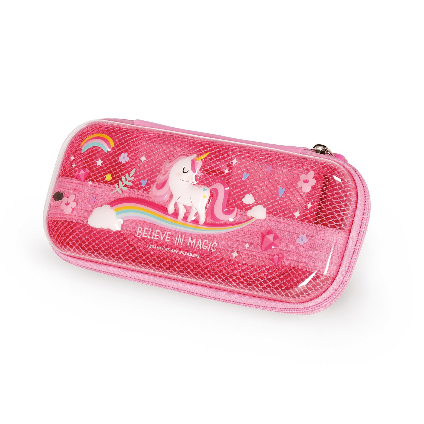 Trousse Transparente Rigide Licorne - WonderWow