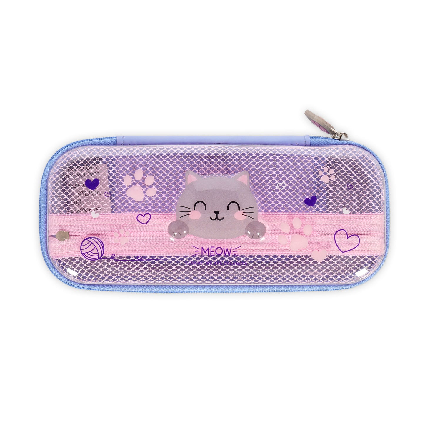 Trousse Transparente Rigide Chat Kitty - WonderWow
