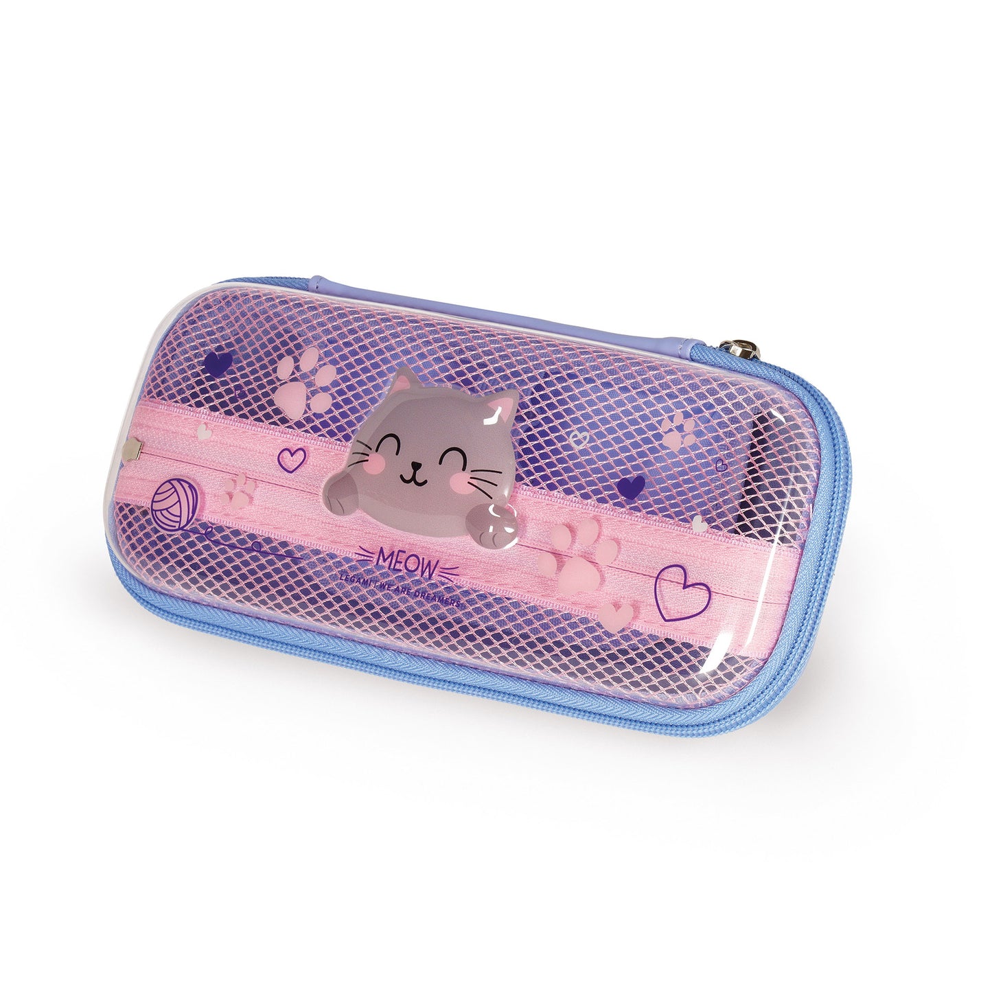 Trousse Transparente Rigide Chat Kitty - WonderWow