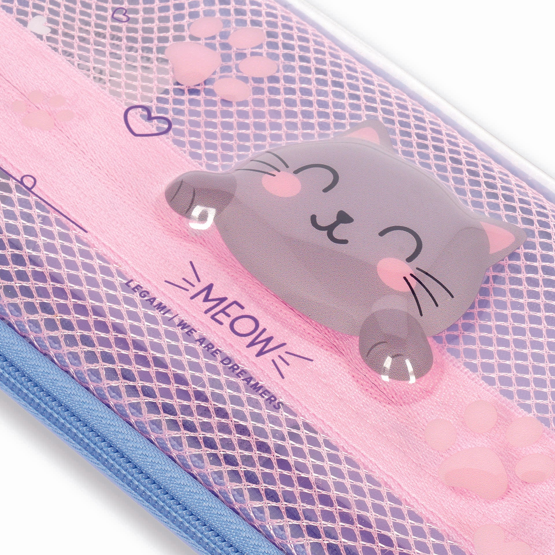 Trousse Transparente Rigide Chat Kitty - WonderWow