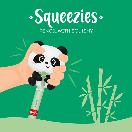 Crayon avec Anti-stress Panda « Hug me »- Squeezies