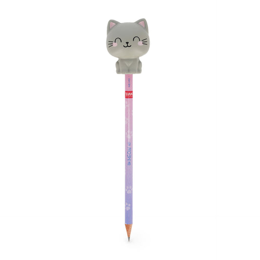 Crayon avec Anti-stress Kitty « Be Curious » - Squeezies