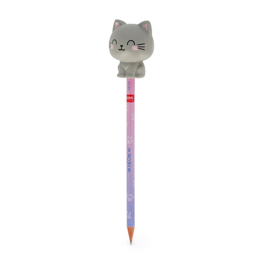 Crayon avec Anti-stress Kitty « Be Curious » - Squeezies