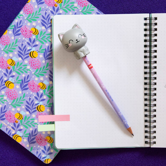 Crayon avec Anti-stress Kitty « Be Curious » - Squeezies
