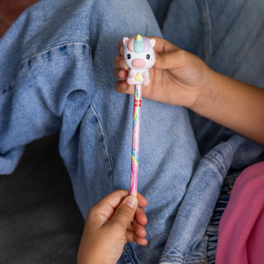 Crayon avec Anti-stress Unicorn « Believe In Magic »- Squeezies