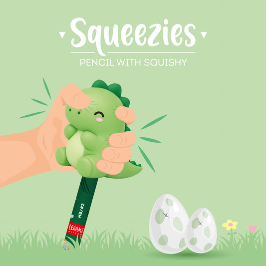 Crayon avec Anti-stress Dino « Rooarrr! »- Squeezies