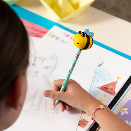 Crayon avec Anti-stress Bee « Bee Different »- Squeezies
