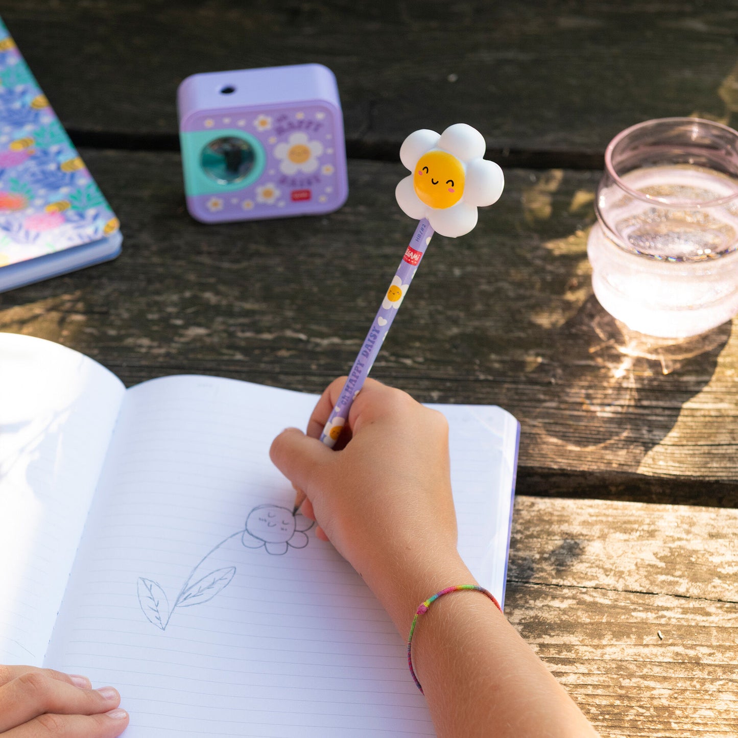 Crayon avec Anti-stress Daisy « Oh Happy Daisy » - Squeezies