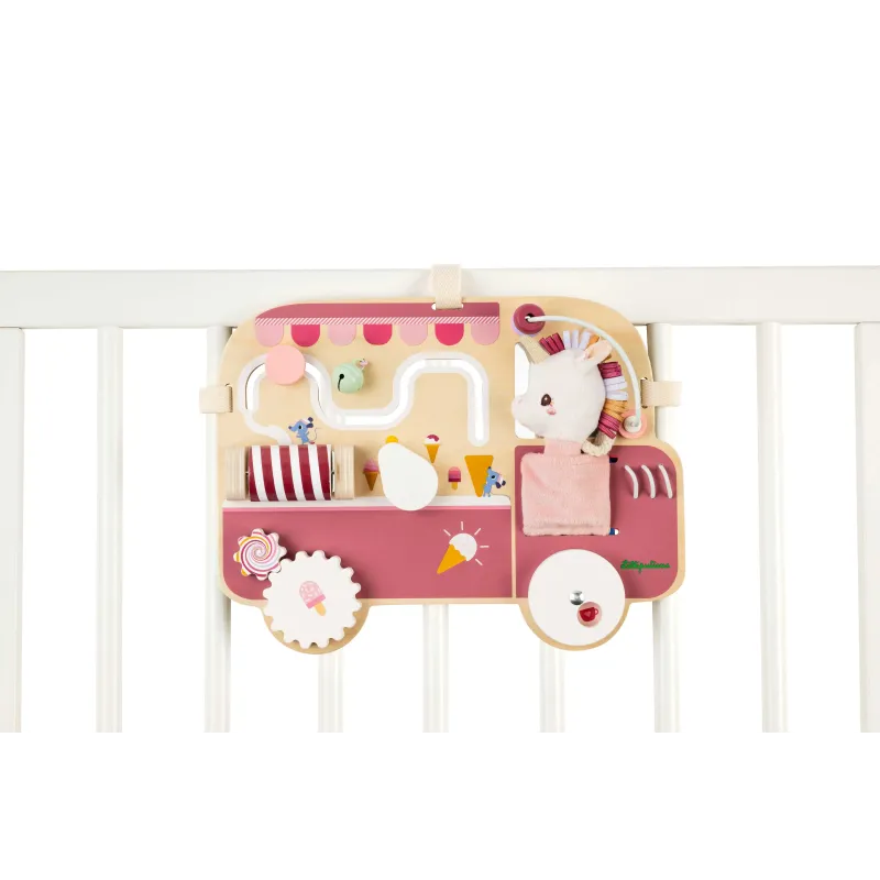 Panneau d'activités en bois Licorne