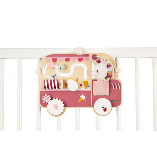 Panneau d'activités en bois Licorne
