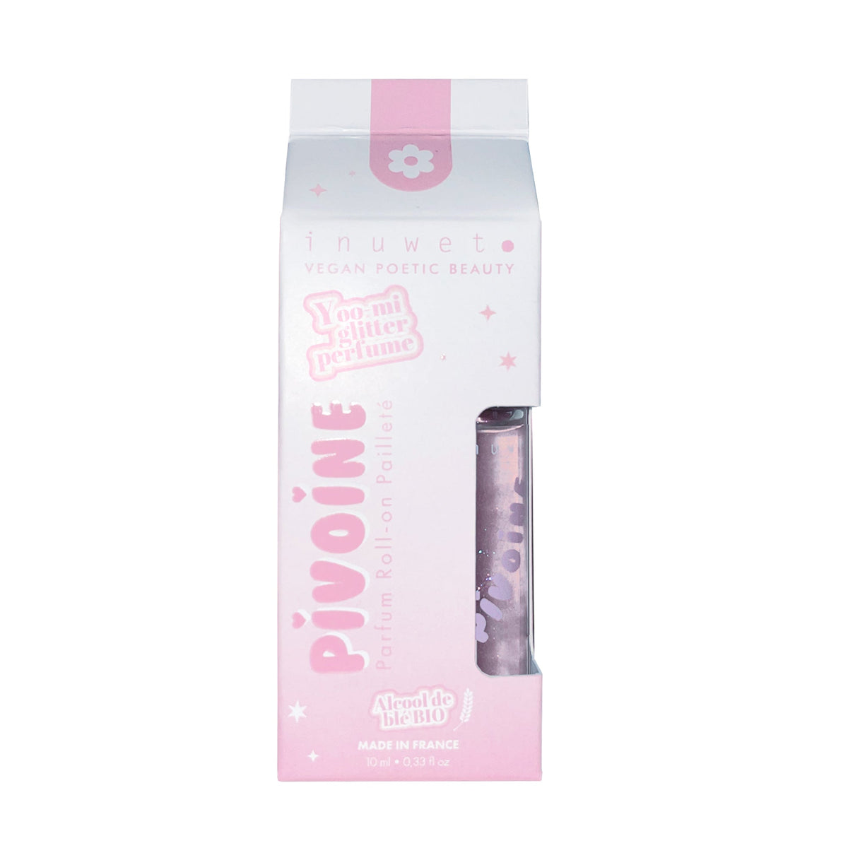 Parfum roll-on pailleté Pivoine 10 ml