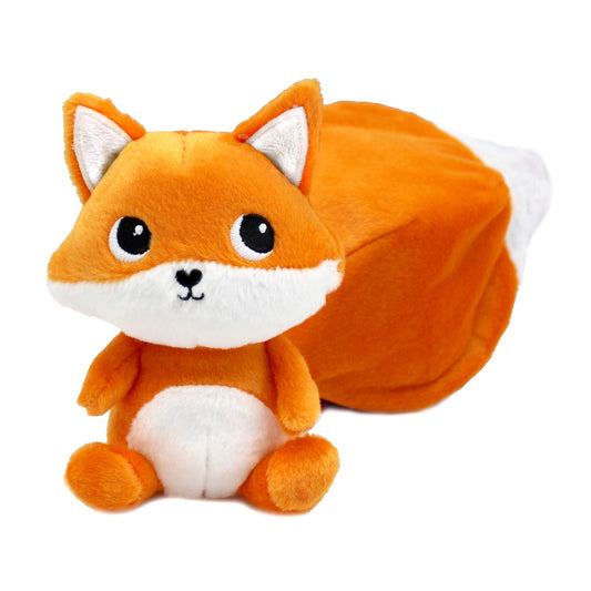 Peluche 2 en 1 Russet le renard et figue - Flipetz