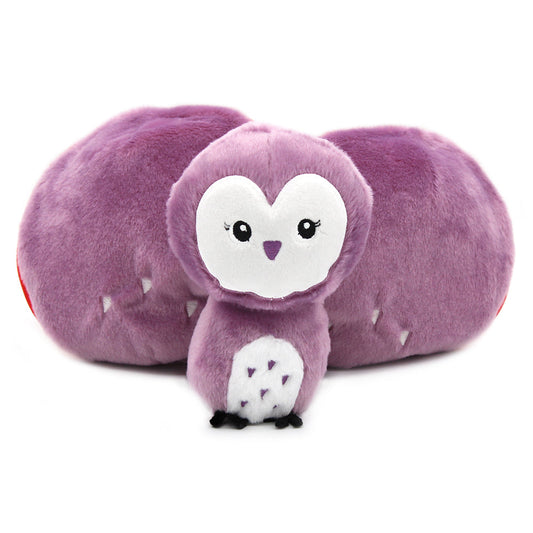 Peluche 2 en 1 Violet la chouette et fraise - Flipetz