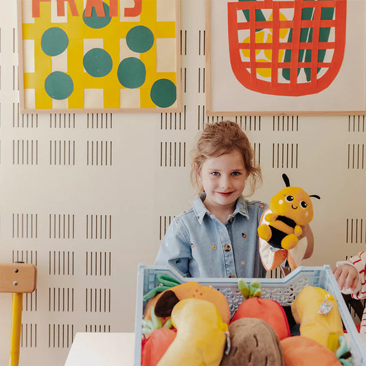 Peluche Buzzet l'abeille/mandarine - Flipetz