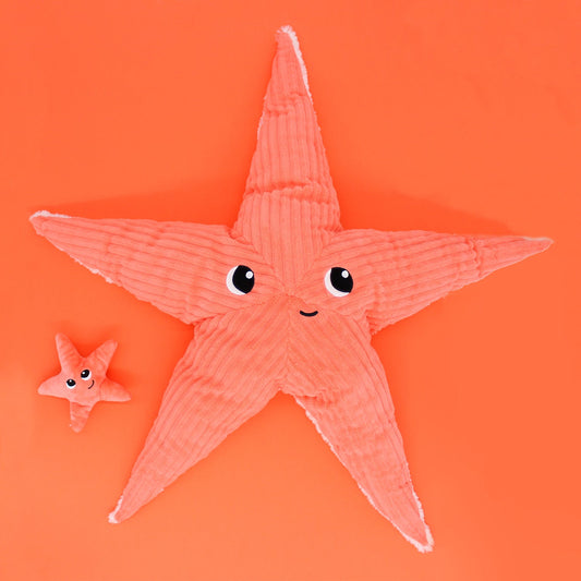 Peluche Wahou l'étoile de mer maman et son bébé corail