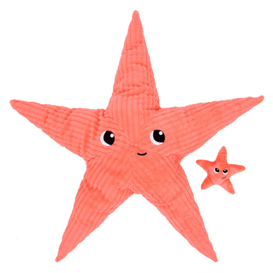 Peluche Wahou l'étoile de mer maman et son bébé corail