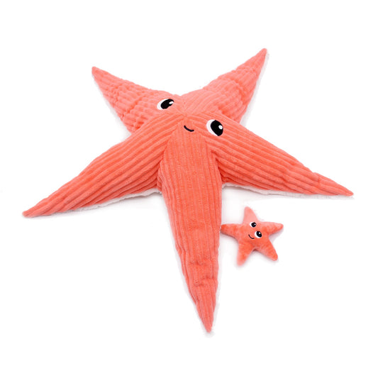 Peluche Wahou l'étoile de mer maman et son bébé corail