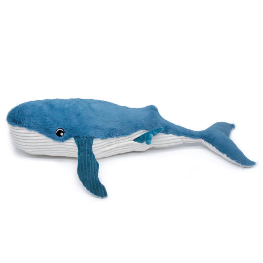Peluche baleine Gravillou maman et son bébé bleu