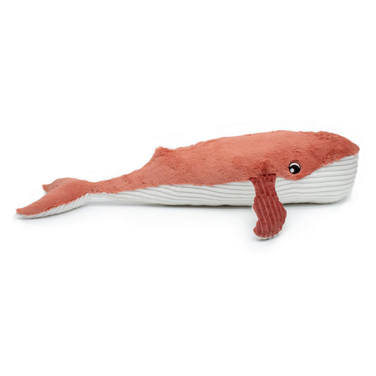 Peluche baleine Gravillou maman et son bébé terracotta