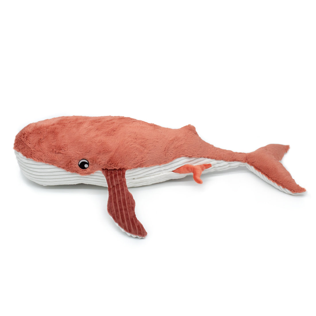 Peluche baleine Gravillou maman et son bébé terracotta