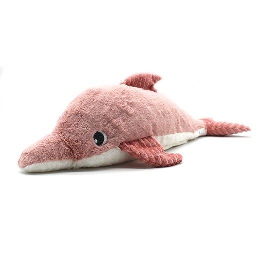 Peluche dauphin Tofou maman et son bébé rose