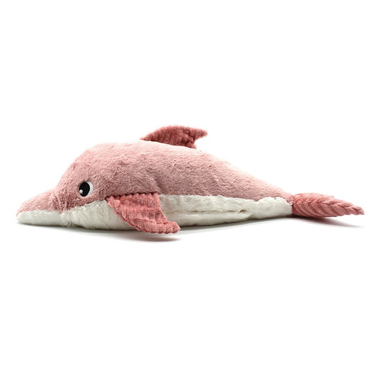 Peluche dauphin Tofou maman et son bébé rose