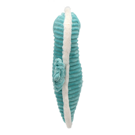 Peluche hippocampe Papadou avec son bébé bleu aqua