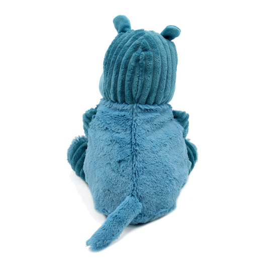 Peluche hippopotame Bibou maman et son bébé bleu