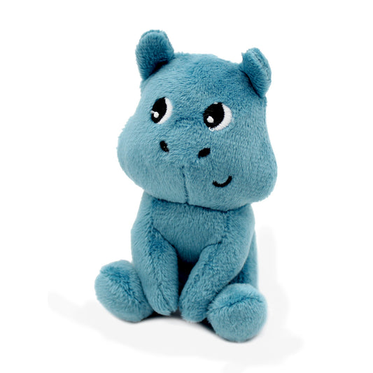 Peluche hippopotame Bibou maman et son bébé bleu