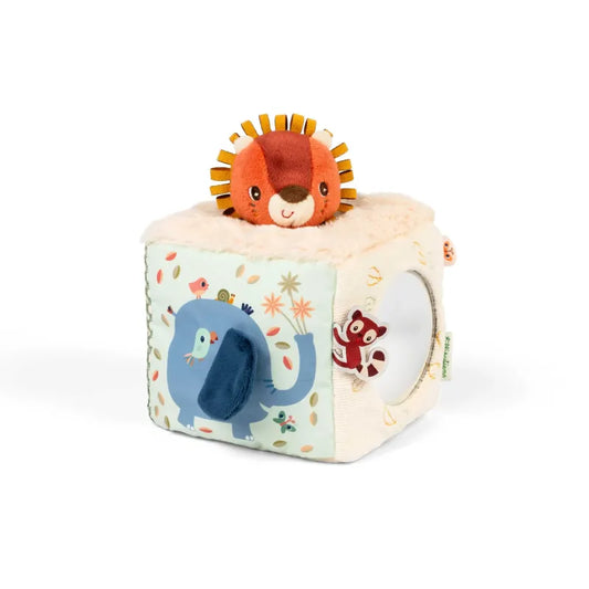 Cube d'activités Peluche Jack le lion Cube 12 cm
