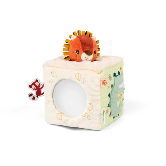 Cube d'activités Peluche Jack le lion Cube 12 cm