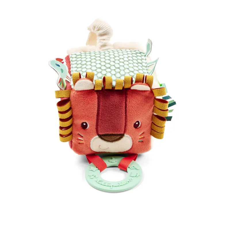 Cube d'activités Peluche Jack le lion 8 cm