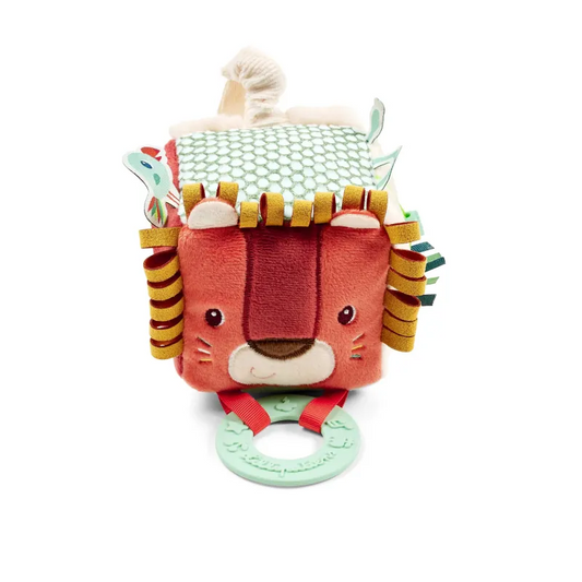 Cube d'activités Peluche Jack le lion 8 cm