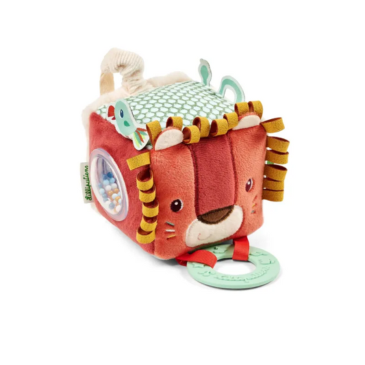 Cube d'activités Peluche Jack le lion 8 cm