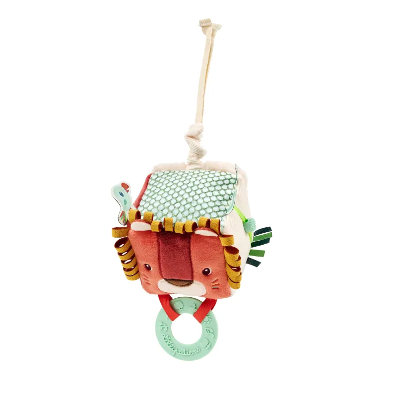 Cube d'activités Peluche Jack le lion 8 cm