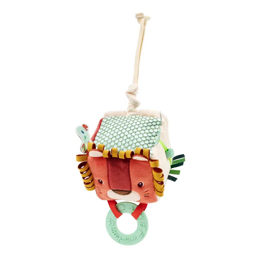 Cube d'activités Peluche Jack le lion 8 cm