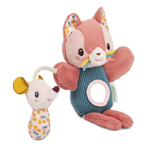 Peluche marionnette à doigts Jeanne le chat