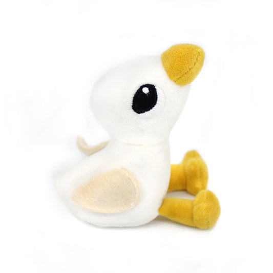 Peluche oie Jébongou maman et son bébé blanc