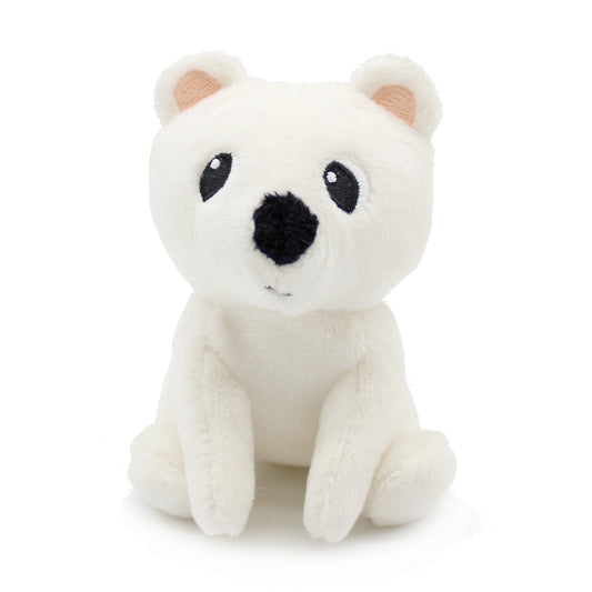 Peluche ours polaire Grobidou maman et son bébé blanc
